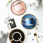 Anglia ceașcă de cafea set cești și farfurii din ceramică vintage, ceai de după-amiază, ceai de după-amiază, ceai de ceai din porțelan, accesorii pentru decorarea casei, 200 ml