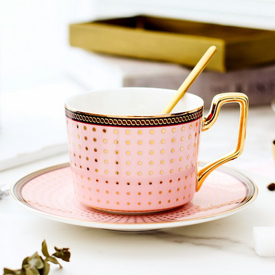 Anglia ceașcă de cafea set cești și farfurii din ceramică vintage, ceai de după-amiază, ceai de după-amiază, ceai de ceai din porțelan, accesorii pentru decorarea casei, 200 ml