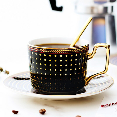 Anglia ceașcă de cafea set cești și farfurii din ceramică vintage, ceai de după-amiază, ceai de după-amiază, ceai de ceai din porțelan, accesorii pentru decorarea casei, 200 ml