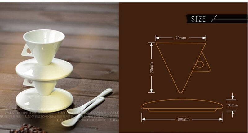 Luxus Bone China kúp típusú eszpresszó csésze kerámia piramis kis fekete kávés bögre és csészealj készletek 70 ml teáscsésze Exquisite Italian