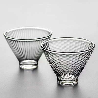 Kūrybingas karščiui atsparus stiklinis arbatos puodelio arbatos rinkinys Kung Fu arbatos puodelių rinkinys porcelianinis puodelis stiklas mielas puodeliai arbatos puodeliai vintage dubuo Bone China