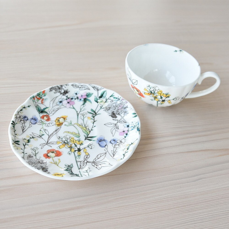 Europski set šalica za kavu Engleska poslijepodnevna čajanka Porculanska šalica za čaj i tanjurići Espresso Tazas De Cafe Pijenje kod kuće