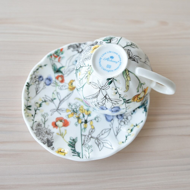 Europski set šalica za kavu Engleska poslijepodnevna čajanka Porculanska šalica za čaj i tanjurići Espresso Tazas De Cafe Pijenje kod kuće