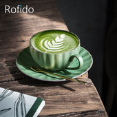 Căni de cafea din ceramică Seturi de căni și farfurioare retro în stil nordic, ceașcă de cafea din China osoasă, băuturi simple, seturi de veselă cu lapte pentru micul dejun