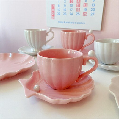 Simplitate Creativitate Farfurioară de porțelan Nordic Lux Modern Eco Friendly Ceașă de cafea Ceramica Canecas Reutilizabile Dining EK50BD