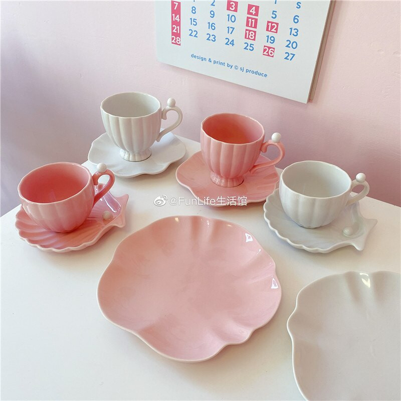 Simplitate Creativitate Farfurioară de porțelan Nordic Lux Modern Eco Friendly Ceașă de cafea Ceramica Canecas Reutilizabile Dining EK50BD