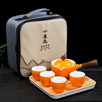Kínai Kung Fu teáskészlet Utazó teáskészlet Kerámia hordozható teáskészlet teáskanna teafőző Infuser teáscsésze teához