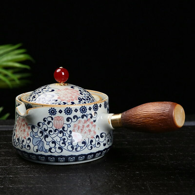 Kínai Kung Fu teáskészlet Utazó teáskészlet Kerámia hordozható teáskészlet teáskanna teafőző Infuser teáscsésze teához