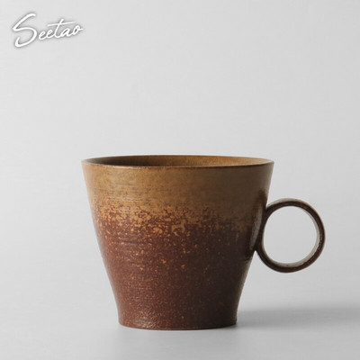 Egyszerű kávéscsésze pár pár csésze Retro japán kerámia Vintage kávés bögre Délutáni tea Hordozható nyári csésze Szklanki Italkészlet