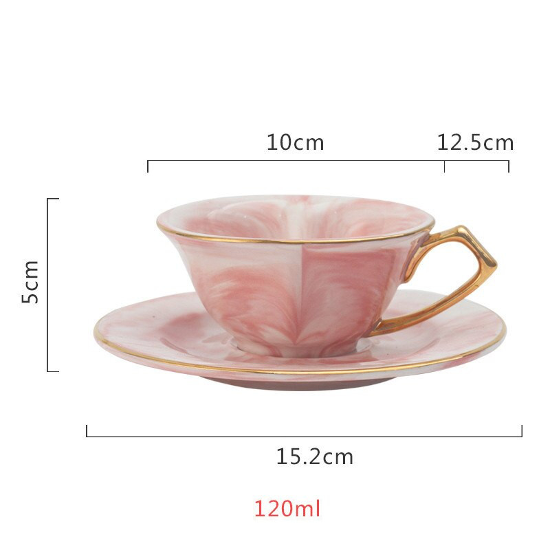 Širdies formos keraminių kavos puodelių lėkštės rinkinys Poros meilužei Dovanų ryto puodeliai Pusryčių Pieno Arbatos Puodelis Marmuriniai Porcelianiniai Puodeliai Gėrimų indai