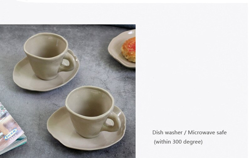 Europietiško stiliaus klasikinis kavos puodelis su lėkšte Keraminis kavos puodelis Popietės arbatos rinkinys Kavinė Kavos puodelis Gėrimų indai namų dekoras