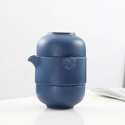 Creative Color Glaze utazási teáskészlet 1 teáskanna 1 teáscsésze kávéscsésze készlet Kerámia csészék és bögrék Puer Tea Leaf Infuser Yixing vízforraló