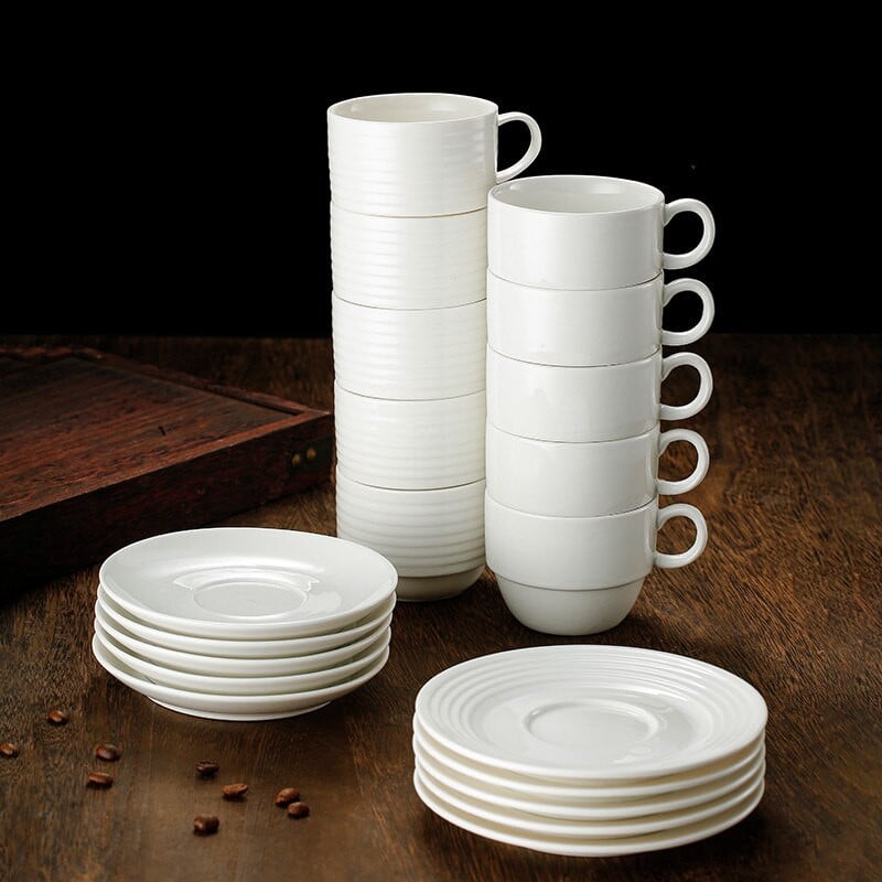 Kiváló olasz eszpresszó csészealj fehér kerámia teáscsésze porcelán tejes bögre születésnapi ajándékok 1db