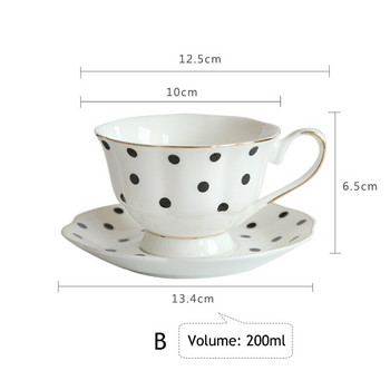Керамична чаша за кафе с форма на цвете и чинийка Комплект чаши за следобеден чай Чаши за мляко и вода Чаши за напитки Чаши за кафе Десерт Чиния Съдове за кафе