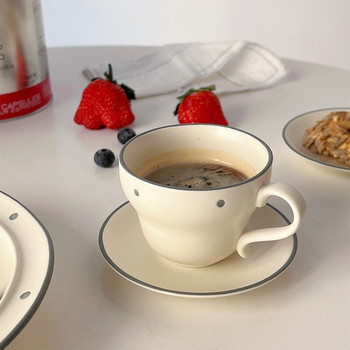 175 ml παγωμένο σετ πιατάκι με κούπες καφέ Κεραμικά ιαπωνικού στυλ Κύπελλο Espresso Home Office Ποτό Ανθεκτικό στη θερμότητα Απογευματινό φλιτζάνι τσαγιού
