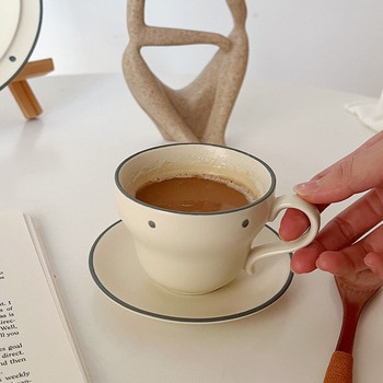 175 ml παγωμένο σετ πιατάκι με κούπες καφέ Κεραμικά ιαπωνικού στυλ Κύπελλο Espresso Home Office Ποτό Ανθεκτικό στη θερμότητα Απογευματινό φλιτζάνι τσαγιού