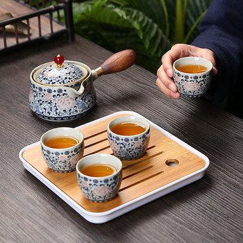 Σετ τσαγιού κινέζικου Kung Fu 19 Styles Σετ τσαγιού Ταξιδίου Κεραμικό φορητό σετ τσαγιού Teapot Tea Maker Infuser Φλιτζάνι τσαγιού για τσάι
