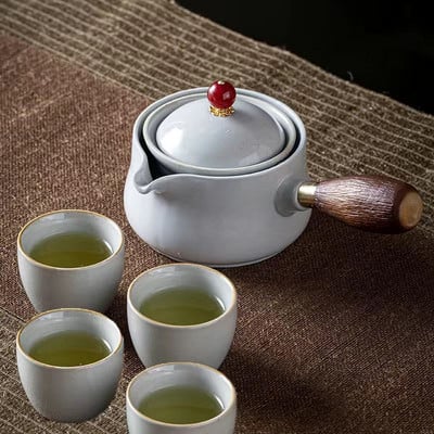 19 Styles kínai Kung Fu teáskészlet Utazó teáskészlet Kerámia hordozható teáskészlet teáskanna teafőző Infuser teáscsésze teához