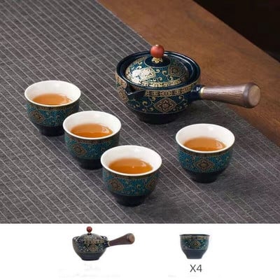 19 Styles kínai Kung Fu teáskészlet Utazó teáskészlet Kerámia hordozható teáskészlet teáskanna teafőző Infuser teáscsésze teához