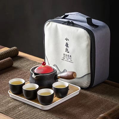 19 Styles kínai Kung Fu teáskészlet Utazó teáskészlet Kerámia hordozható teáskészlet teáskanna teafőző Infuser teáscsésze teához