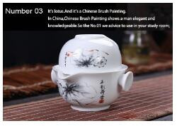 Keramički putni set za čaj uključuje 1 lonac 1 šalicu, visokokvalitetni elegantni gaiwan, prekrasan i jednostavan kuhalo za čajnik. Set šalica za kavu