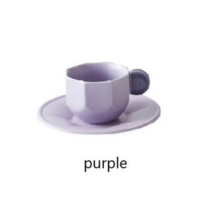 Šiaurės šalių kūrybingos geometrijos keramikinis kavos puodelis su lėkštėmis Juodoji arbata Kava Virtuvė Vakarėlis Gėrimai Namų dekoras Kūrybinės dovanos