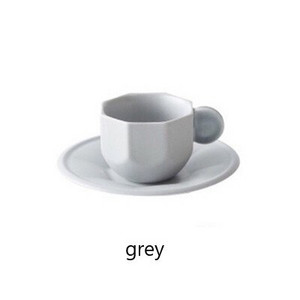 Šiaurės šalių kūrybingos geometrijos keramikinis kavos puodelis su lėkštėmis Juodoji arbata Kava Virtuvė Vakarėlis Gėrimai Namų dekoras Kūrybinės dovanos