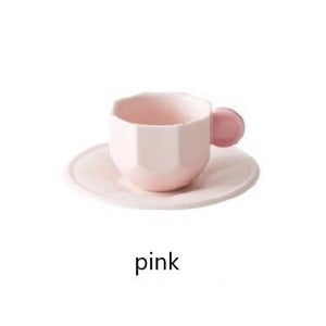 Šiaurės šalių kūrybingos geometrijos keramikinis kavos puodelis su lėkštėmis Juodoji arbata Kava Virtuvė Vakarėlis Gėrimai Namų dekoras Kūrybinės dovanos