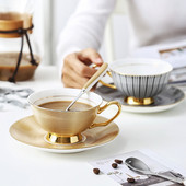 Kávéscsésze Szett Bone China Kávéscsészék Teáscsészék Porcelán bögre Esküvői Dekoráció Otthoni Kiegészítők