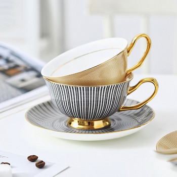 Σετ φλιτζάνι καφέ Bone China Coffeeware Tea Cups Πορσελάνινη κούπα Διακόσμηση γάμου Αξεσουάρ σπιτιού