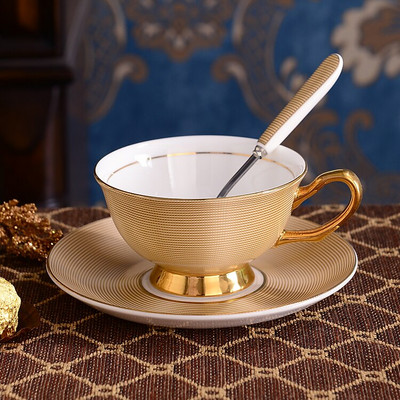 Kávéscsésze Szett Bone China Kávéscsészék Teáscsészék Porcelán bögre Esküvői Dekoráció Otthoni Kiegészítők