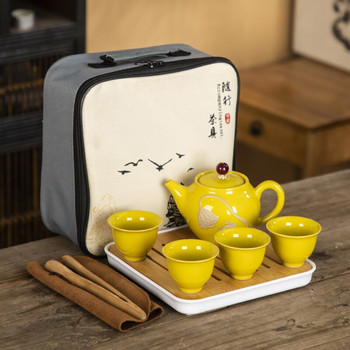 Пътувайте от най-висок клас Kung Fu Чаен сервиз Керамичен комплект Чайник и чаша