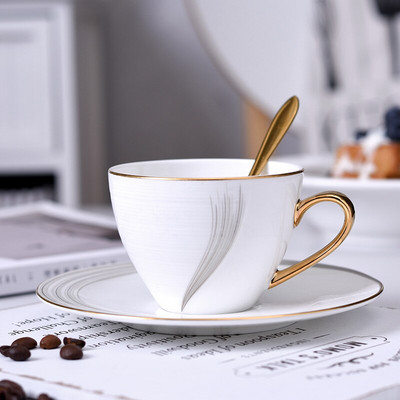 ceașcă de cafea pentru Europa ceașcă din porcelană ceașcă ceașcă și farfurii linguriță set design tazas de cafe ceașcă espresso cafea europeană 220-300ml