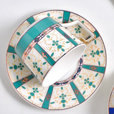 Nordic Style Bone China kávéscsésze csészealj kanál készlet 220ml British Cafe porcelán teáscsésze Advanced kerámia teáscsésze
