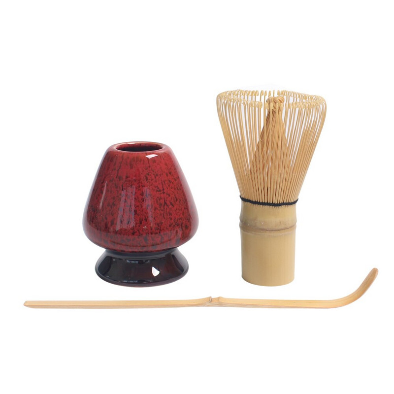Tea Whisk Matcha Brush Bamboo Japanese Ceremony Green Rush Tool Grinder Infusions Professzionális 3db/szett ecsetek