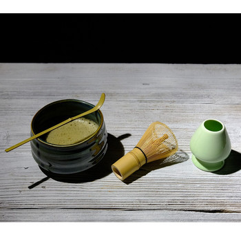 Аксесоари Комбинирана бъркалка Традиционна лъжица за смесване Поставка за инструменти Подарък Комплект за чай Matcha Купа Ръчно изработени керамични антиоксиданти