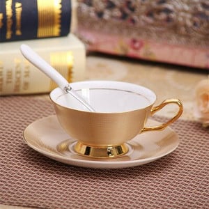 Vyšnių žiedų keraminiai kavos puodeliai ir lėkštės su šaukštu arbatos puodeliai virtuvės gėrimo reikmenys originalumo vestuvinė dovana 220ml