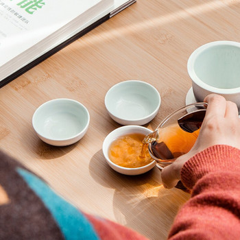 керамичен чайник gaiwan чаши за чай китайски чайник преносим сервиз за пътен чай пуер китайски кунг-фу комплект за чай за пътуване сервиз
