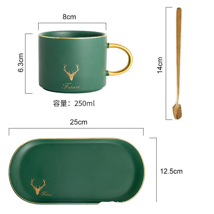 Mate Phnom Penh marmură ceașcă farfurie ceașcă de cafea vas costum european ceai după-amiază ceașcă de ceai cadou de Crăciun