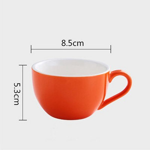 MHV 150 ml-es kiváló minőségű kerámia kávéscsészék Kávéscsésze készlet Egyszerű európai stílusú Cappuccino virágos csészék Latte