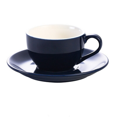 MHV 150 ml-es kiváló minőségű kerámia kávéscsészék Kávéscsésze készlet Egyszerű európai stílusú Cappuccino virágos csészék Latte
