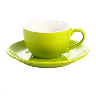 MHV 150 ml-es kiváló minőségű kerámia kávéscsészék Kávéscsésze készlet Egyszerű európai stílusú Cappuccino virágos csészék Latte