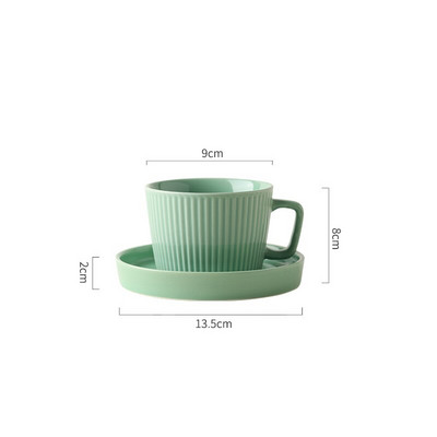 CHANSHOVA 220 ml kerámia teáscsészék és csészealj készletek egyéni bögre porcelán Kávéscsésze készlet C005