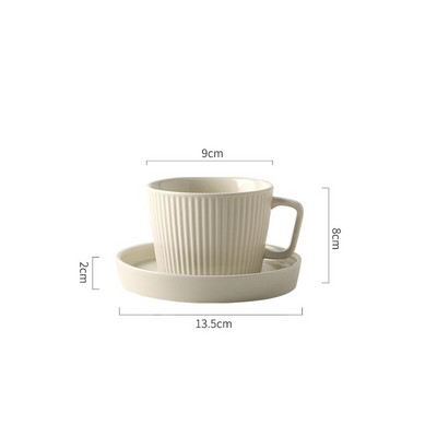 CHANSHOVA 220 ml kerámia teáscsészék és csészealj készletek egyéni bögre porcelán Kávéscsésze készlet C005