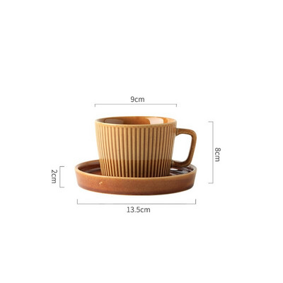 CHANSHOVA 220 ml kerámia teáscsészék és csészealj készletek egyéni bögre porcelán Kávéscsésze készlet C005