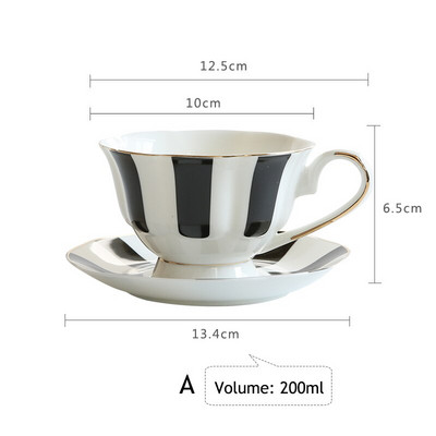 1 db virág formájú kávéscsésze csészealj készlet Európai stílusú kerámia délutáni teáskészlet Fine Bone China teáscsésze aranykeretes ivóeszköz