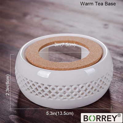 BORREY rankenos stiklinis arbatinukas karščiui atsparus arbatinukas gėlių arbatos virdulys didelis skaidrus vaisių sulčių indas Keraminis arbatinuko laikiklio pagrindas