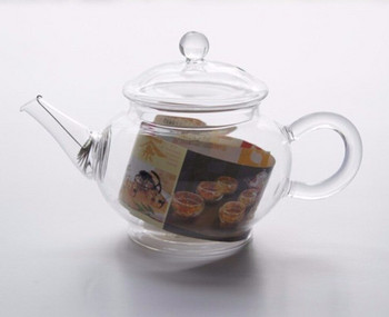 Чайник за чай Директно сварен чай с комплект за чай за уста 250 ml Стъклен чайник Закачалка за чучур