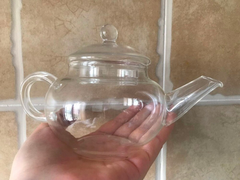 Чайник за чай Директно сварен чай с комплект за чай за уста 250 ml Стъклен чайник Закачалка за чучур