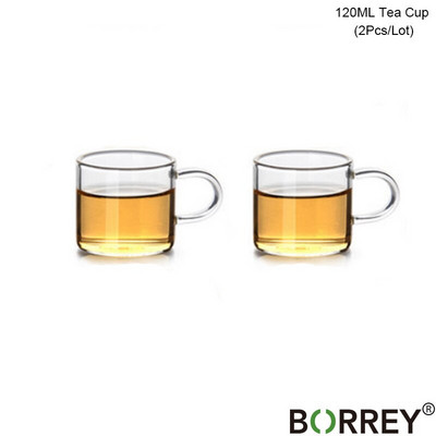 BORREY arbatos infuzinis puodas Karščiui atsparus stiklinis arbatinukas su filtru, gėlių arbatos puodelis Oolong Puer Kettle stiklinis kavos arbatos indas 1300 ml